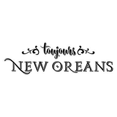 New Orleans demir stili logo tasarımı slogan çizelgesi grafiği