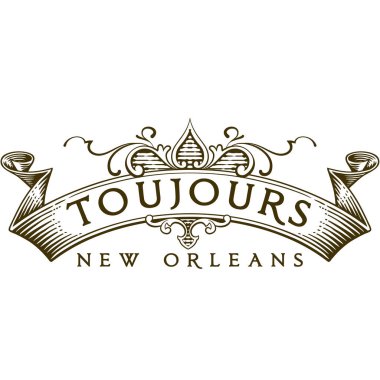 New Orleans demir stili logo tasarımı slogan çizelgesi grafiği