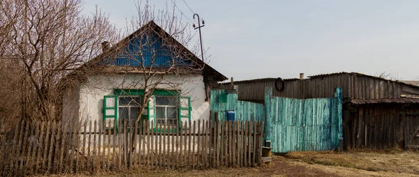 Старый Деревянный Дом Сельской Местности — стоковое фото