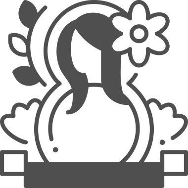 Çiçek vektör illüstrasyonlu kadınlar, 8 Mart Uluslararası Kadınlar Günü konsepti 