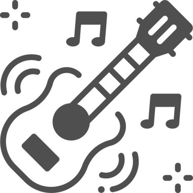 Basit vektör illüstrasyon müziği 