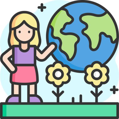 Basit vektör çizim meleği