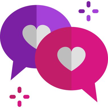 Kurye sohbet vektör illüstrasyonu 