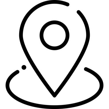 konum işaretleyici vektör illüstrasyonu 