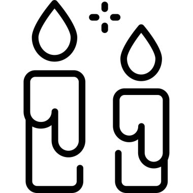 Basit vektör resimleme mumları