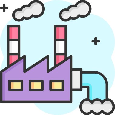 Basit vektör illüstrasyon kirliliği