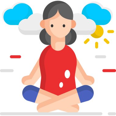 Basit vektör resimleme meditasyonu