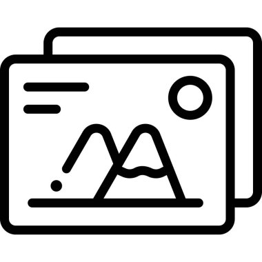 Basit vektör illüstrasyon fotoğrafı