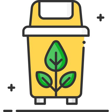 Basit vektör illüstrasyon plastik kutusu