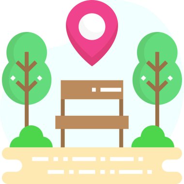 Basit vektör çizim parkı 