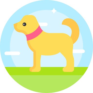 şirin köpek vektör illüstrasyonu 