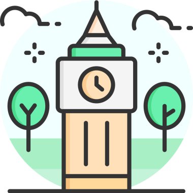 Basit vektör illüstrasyonu Büyük Ben