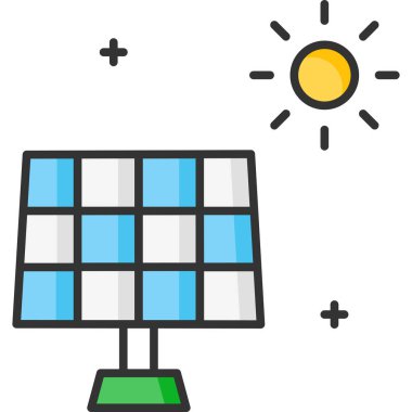 Basit vektör illüstrasyon bitkisi