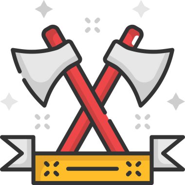 Basit vektör illüstrasyon baltası