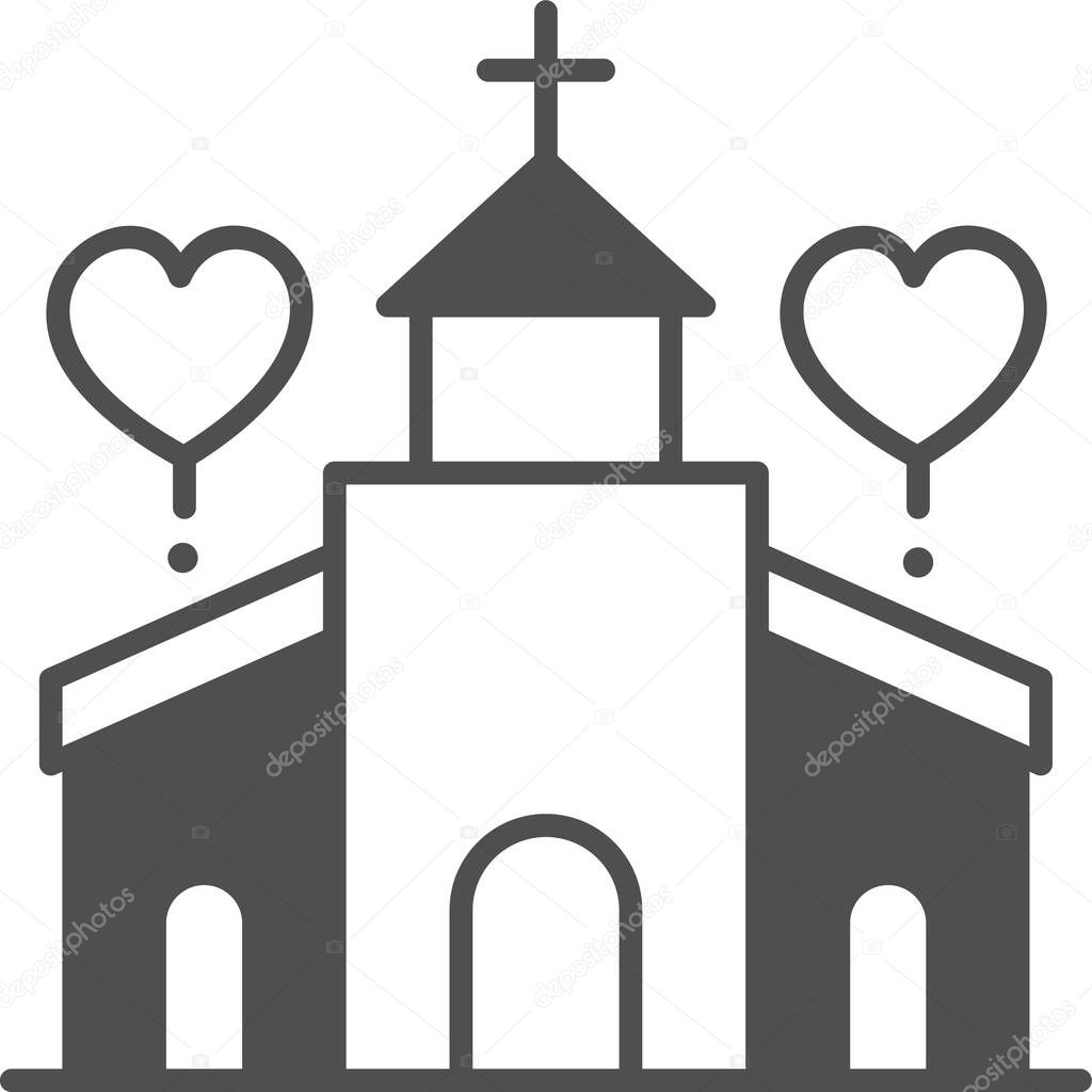 church icon vector illustration 