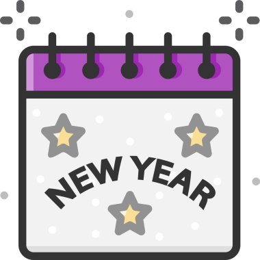 Basit vektör illüstrasyon Takvimi