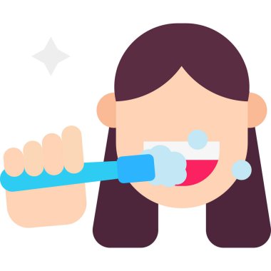 Basit vektör çizim diş fırçası