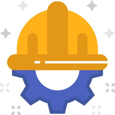 Basit vektör illüstrasyon kaskı 