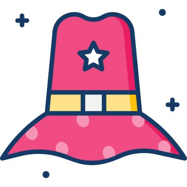 Basit vektör çizim şapkası