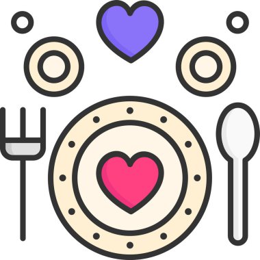 Basit vektör illüstrasyon plakası