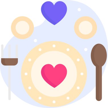 Basit vektör illüstrasyon plakası