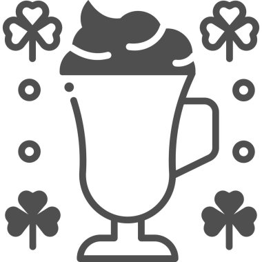 Basit vektör illüstrasyon kahve