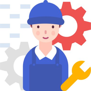 Basit vektör illüstrasyon mekaniği