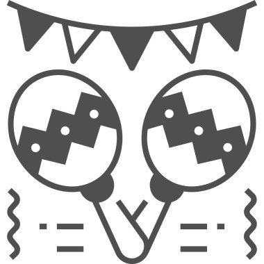 Basit vektör illüstrasyon marakas 