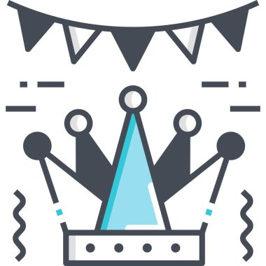 Basit vektör illüstrasyon tacı