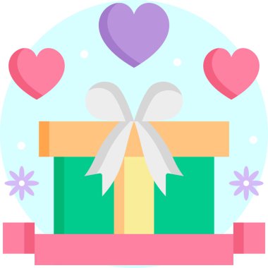 hediye simgesi vektör illüstrasyonu 