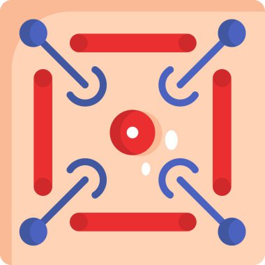 Basit vektör illüstrasyon arabası