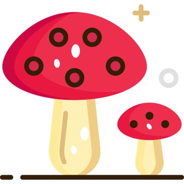 Mantarların vektör çizimi 