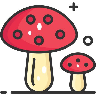 Mantarların vektör çizimi 