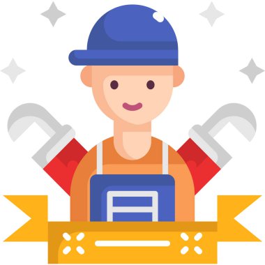 Basit vektör illüstrasyon tesisatı