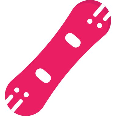 Basit vektör illüstrasyonu snowboard