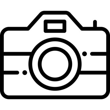 kamera simgesi vektör illüstrasyonu 