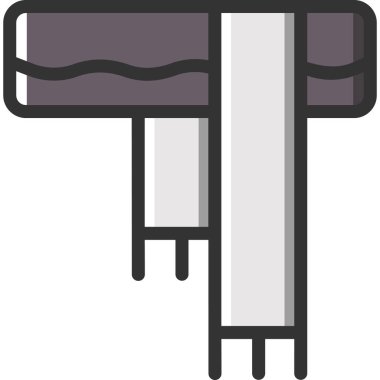 Basit vektör illüstrasyon eşarbı