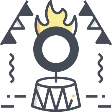 Basit vektör illüstrasyon sirki