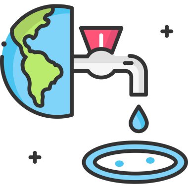 Basit vektör resimleme atık kavramı 