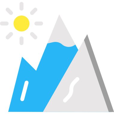 dağ manzarası vektör çizimi 