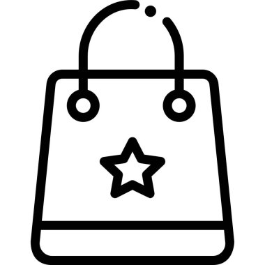 Basit vektör illüstrasyon çantası