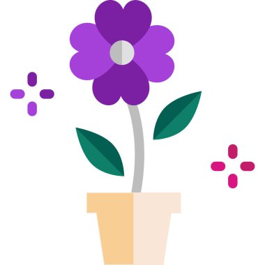 güzel çiçek vektör illüstrasyonu 