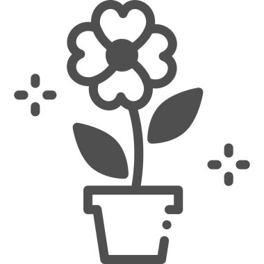 güzel çiçek vektör illüstrasyonu 