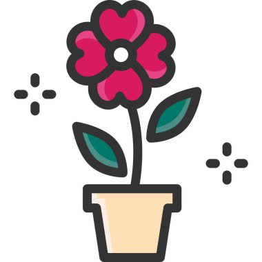 güzel çiçek vektör illüstrasyonu 