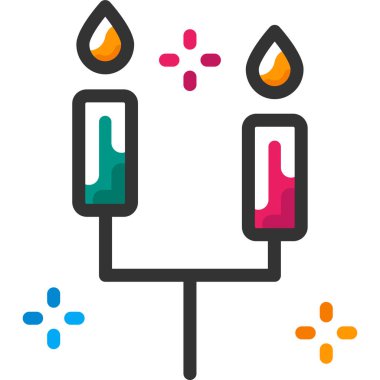 Basit vektör resimleme mumları