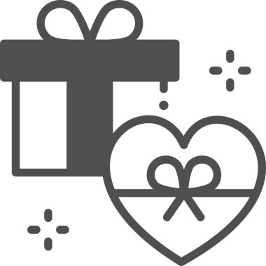 hediye kutuları ikon vektör illüstrasyonu 