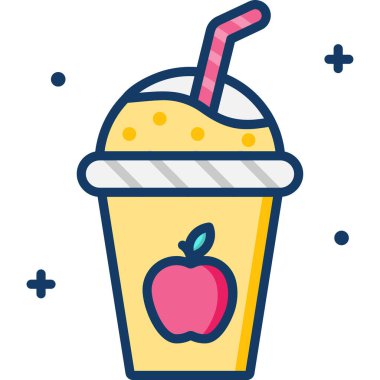 Basit vektör illüstrasyon içeceği