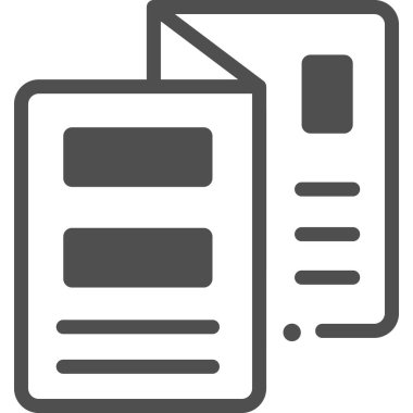 Basit vektör illüstrasyon broşürü