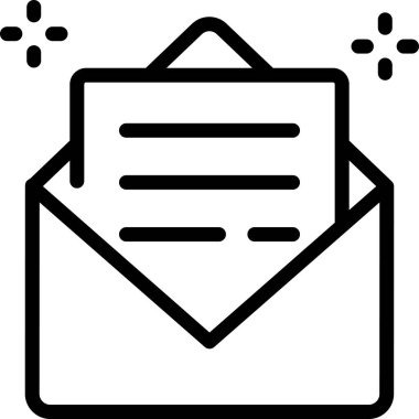 Basit vektör illüstrasyon postası