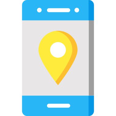 akıllı telefon simgesi vektör illüstrasyonu 